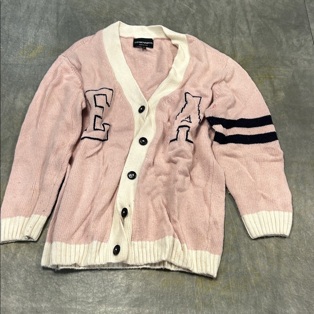 Emporio Armani Kids V-Neck Long-Sleeved Cardigan